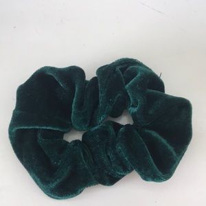 green velvet scrunchie